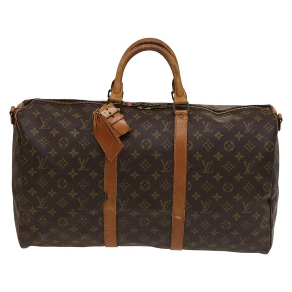LOUIS VUITTON Monogram Keepall Bandouliere 50 Boston Bag M41416 LV Auth 132469 - Picture 2 of 16